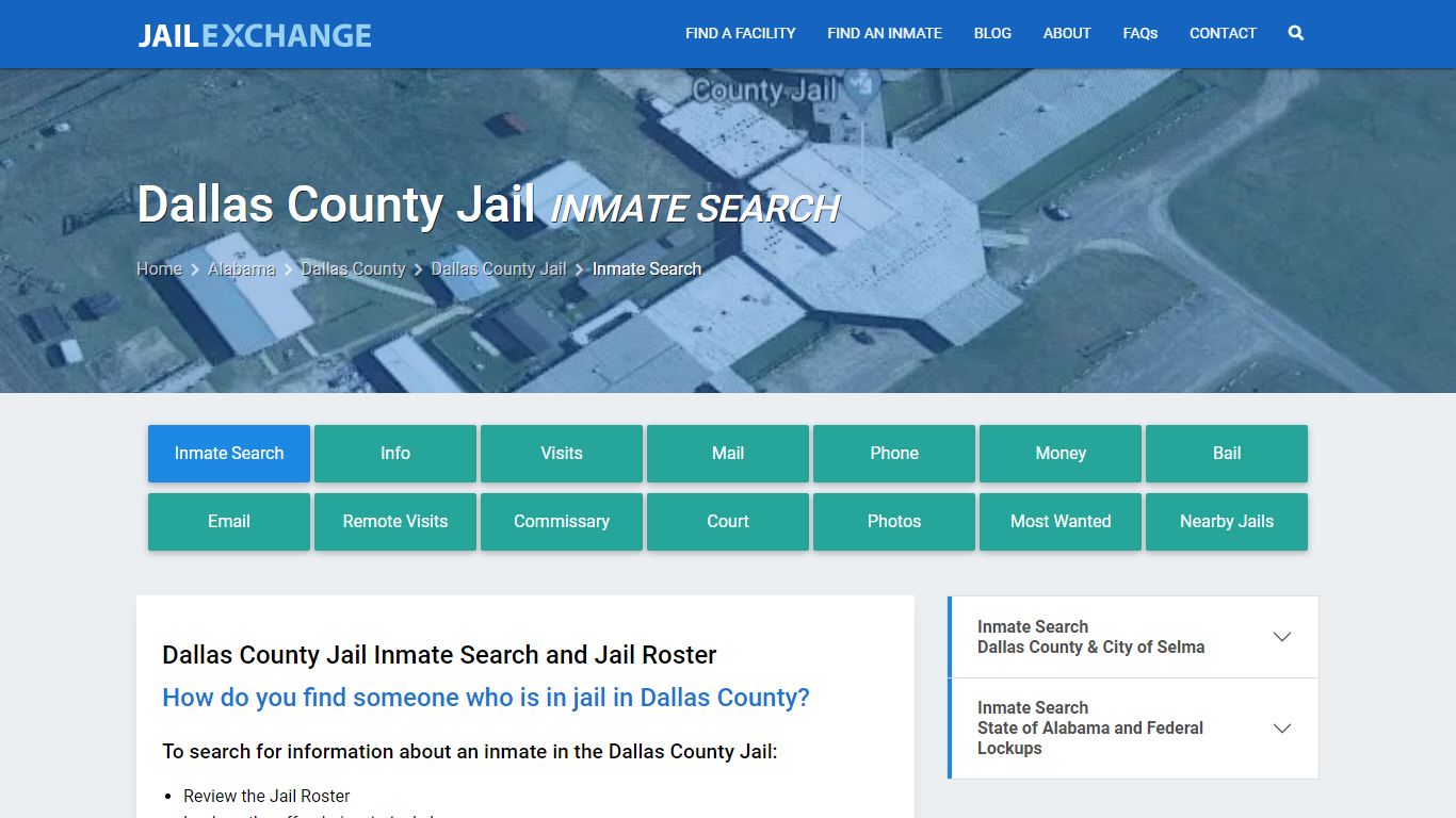 Inmate Search: Roster & Mugshots - Dallas County Jail, AL