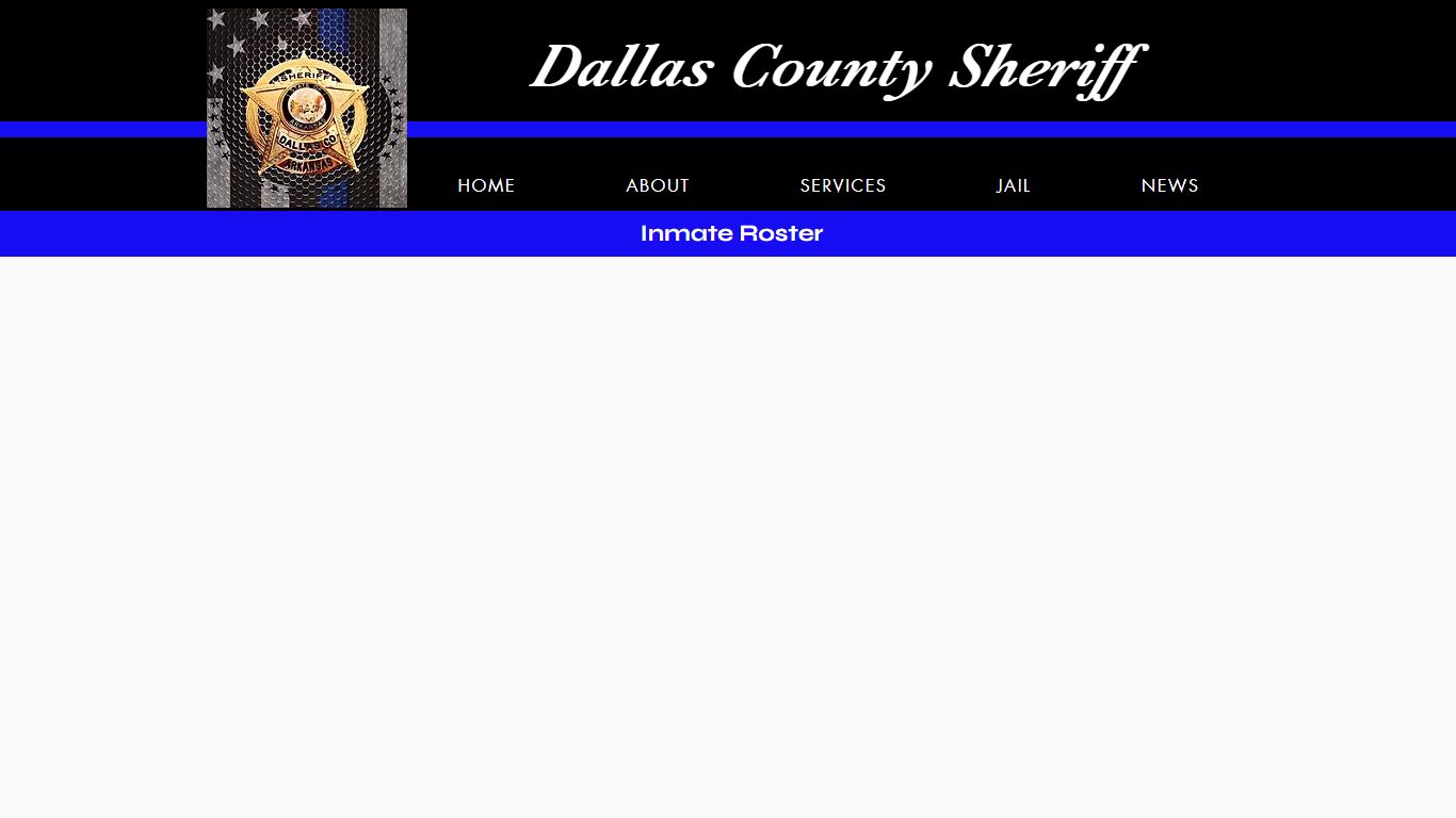 INMATE ROSTER-old | Dallas Co Sheriff