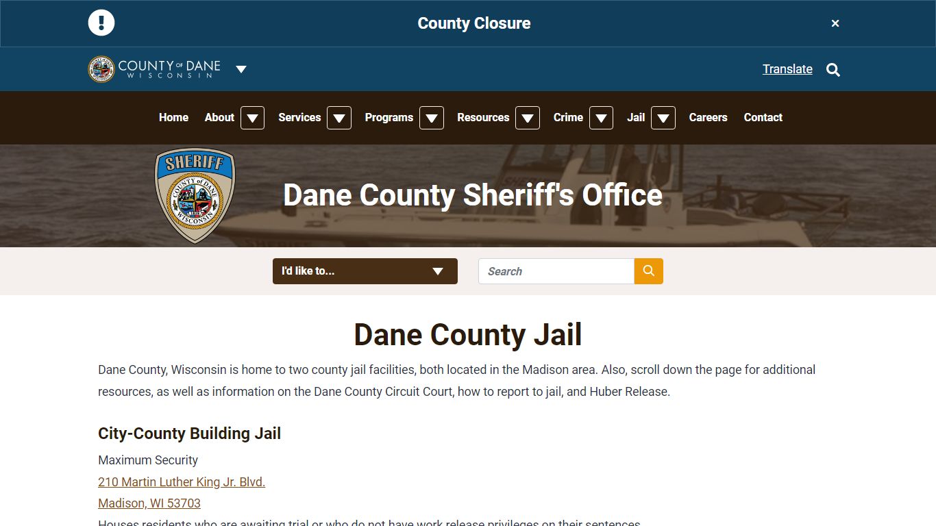 Jail | Dane County Sheriff's Office