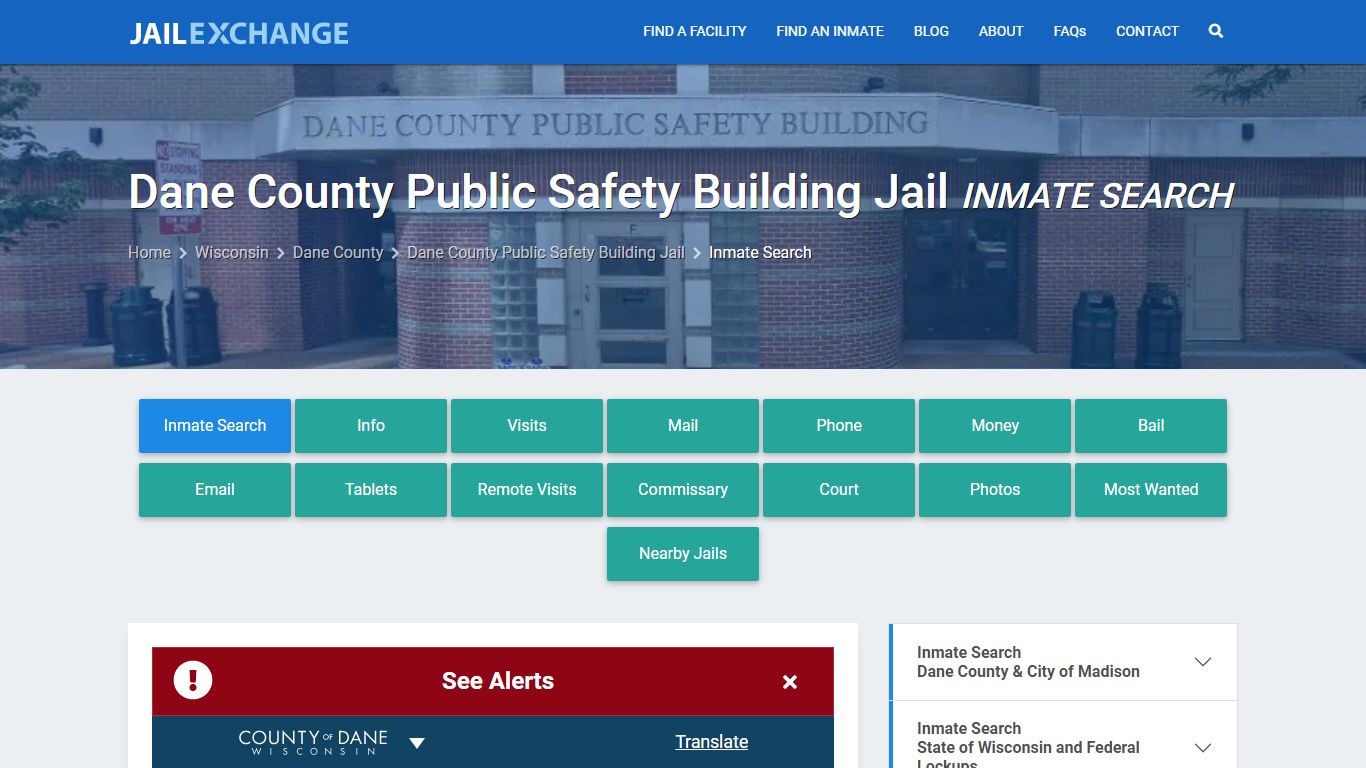 Dane County Public Safety Building Jail Inmate Search
