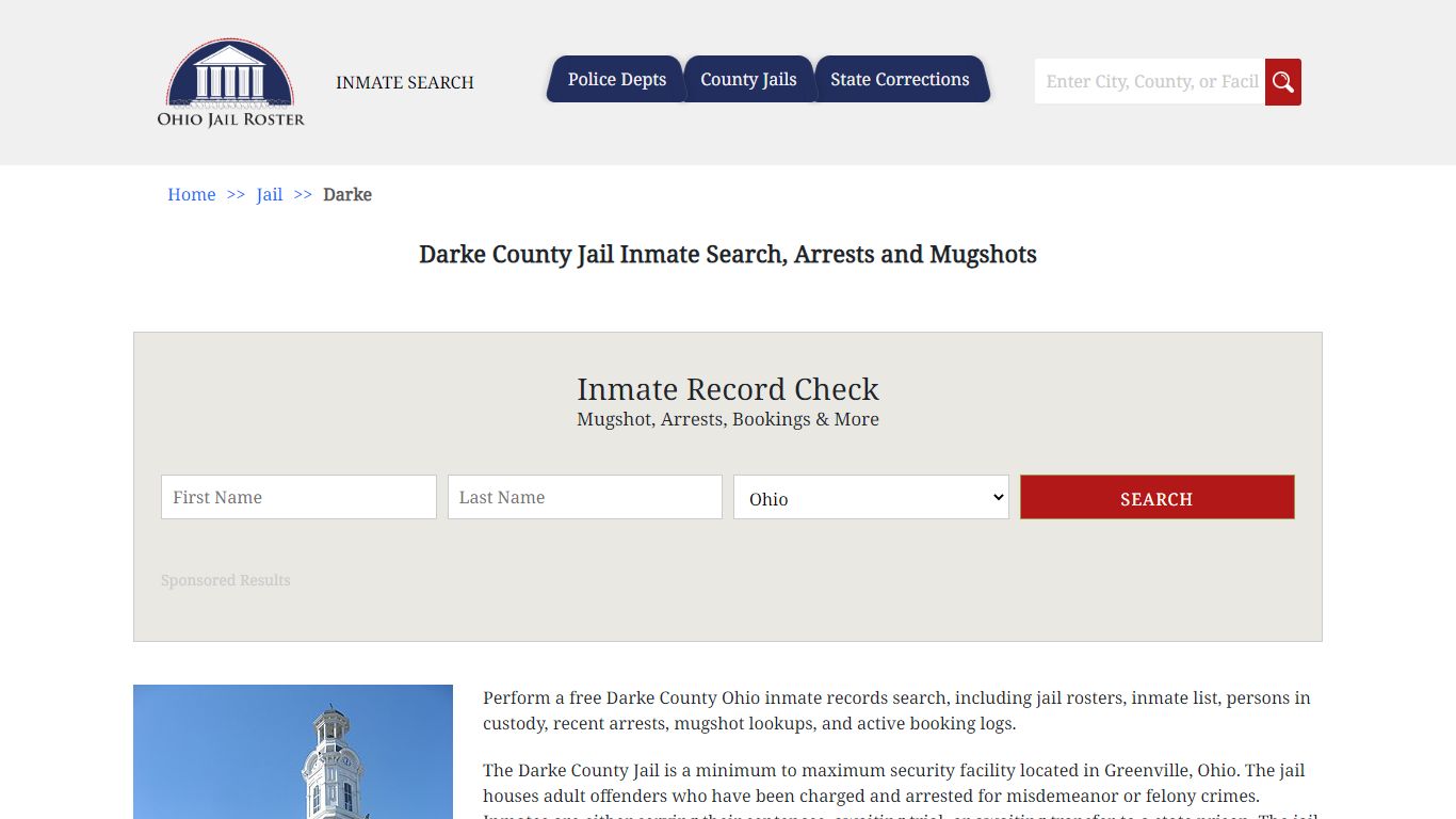 Darke County Jail Inmate Search, Arrests and Mugshots