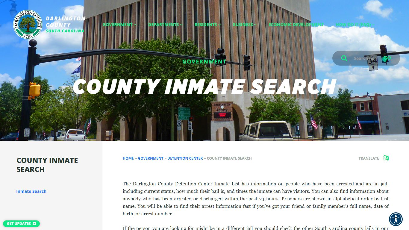 County Inmate Search - Welcome to Darlington County, South Carolina