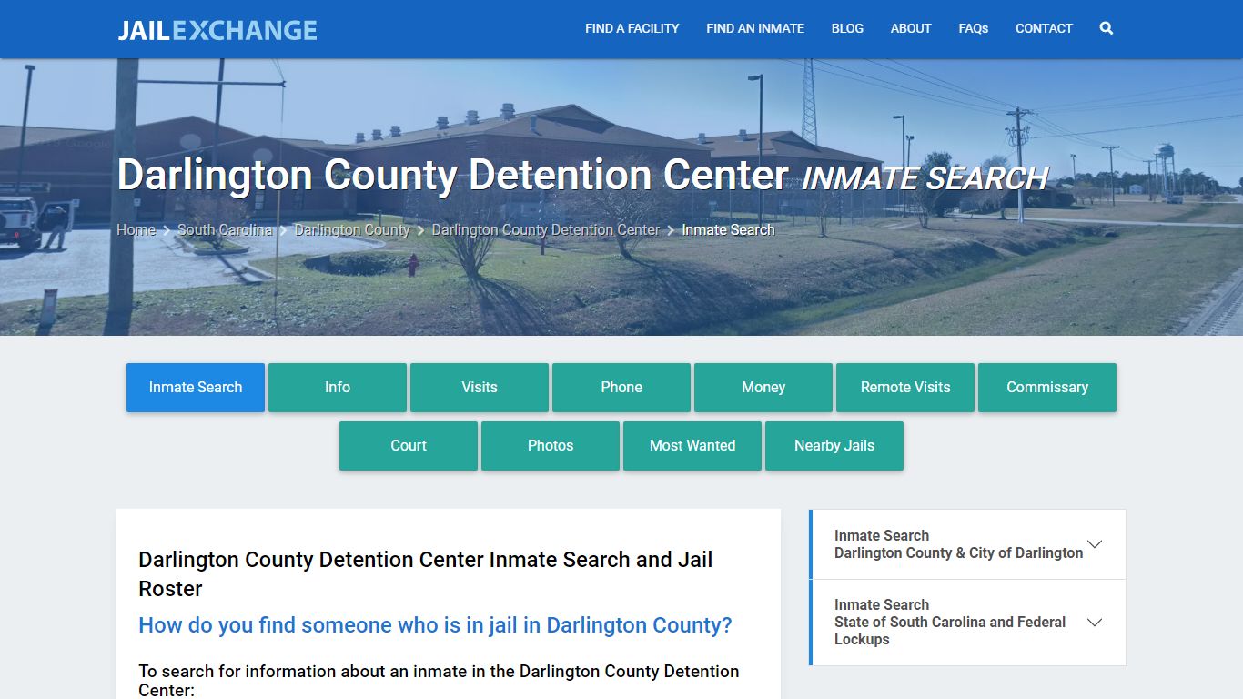 Darlington County Detention Center Inmate Search - Jail Exchange