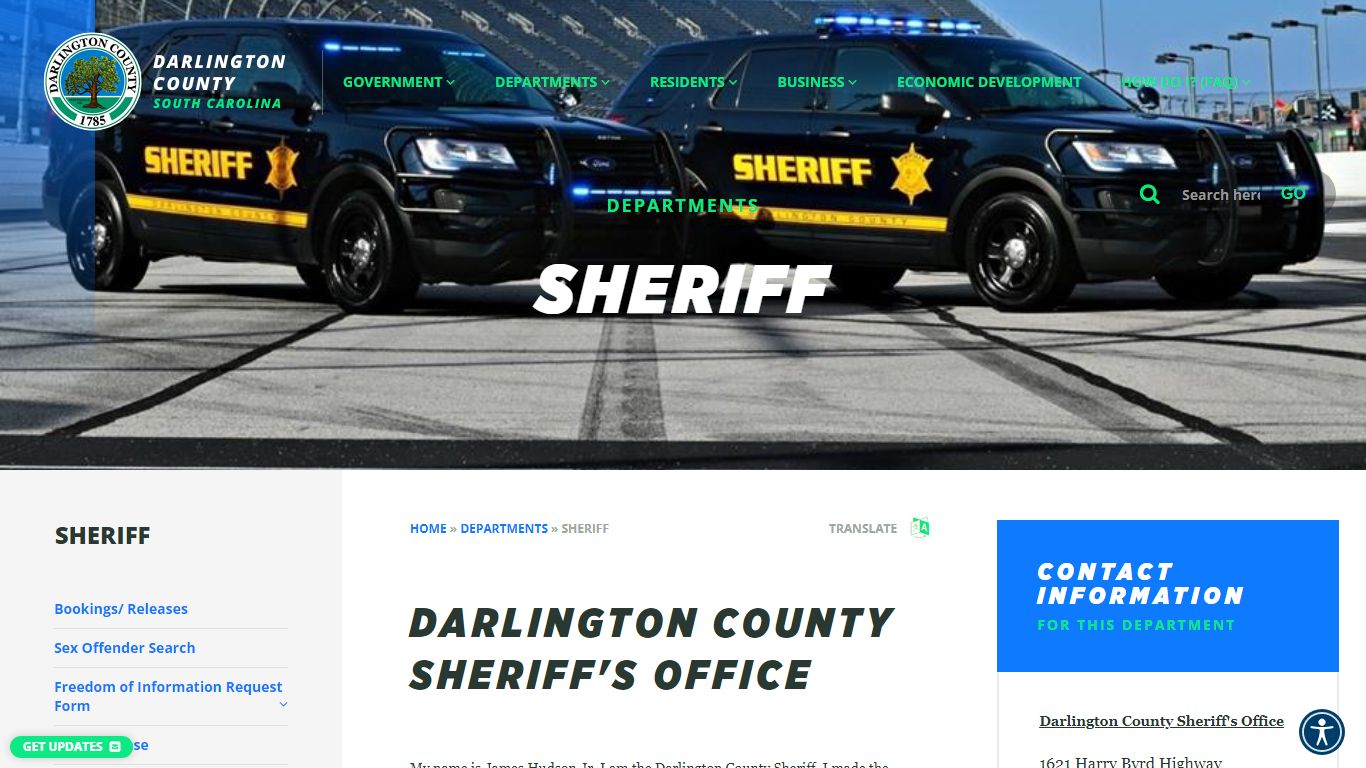 DARLINGTON COUNTY SHERIFF'S OFFICE