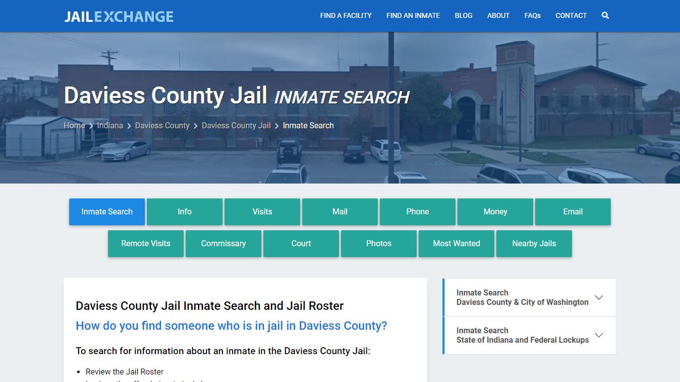 Daviess County Jail Inmate Search - Jail Exchange