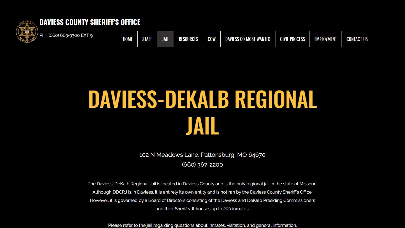 JAIL | DAVIESS COUNTY SHERIFF'S OFFICE