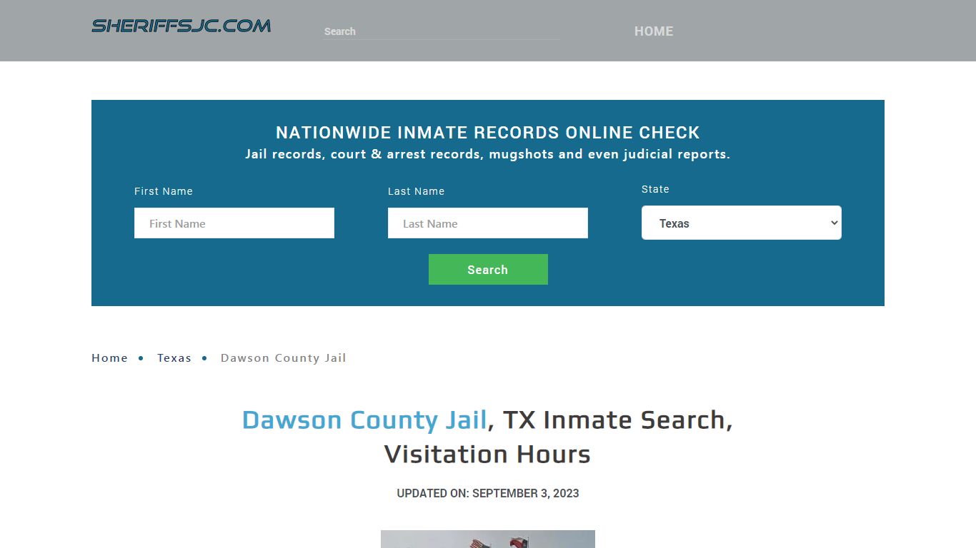 Dawson County Jail, TX Inmate Search, Visitation Hours
