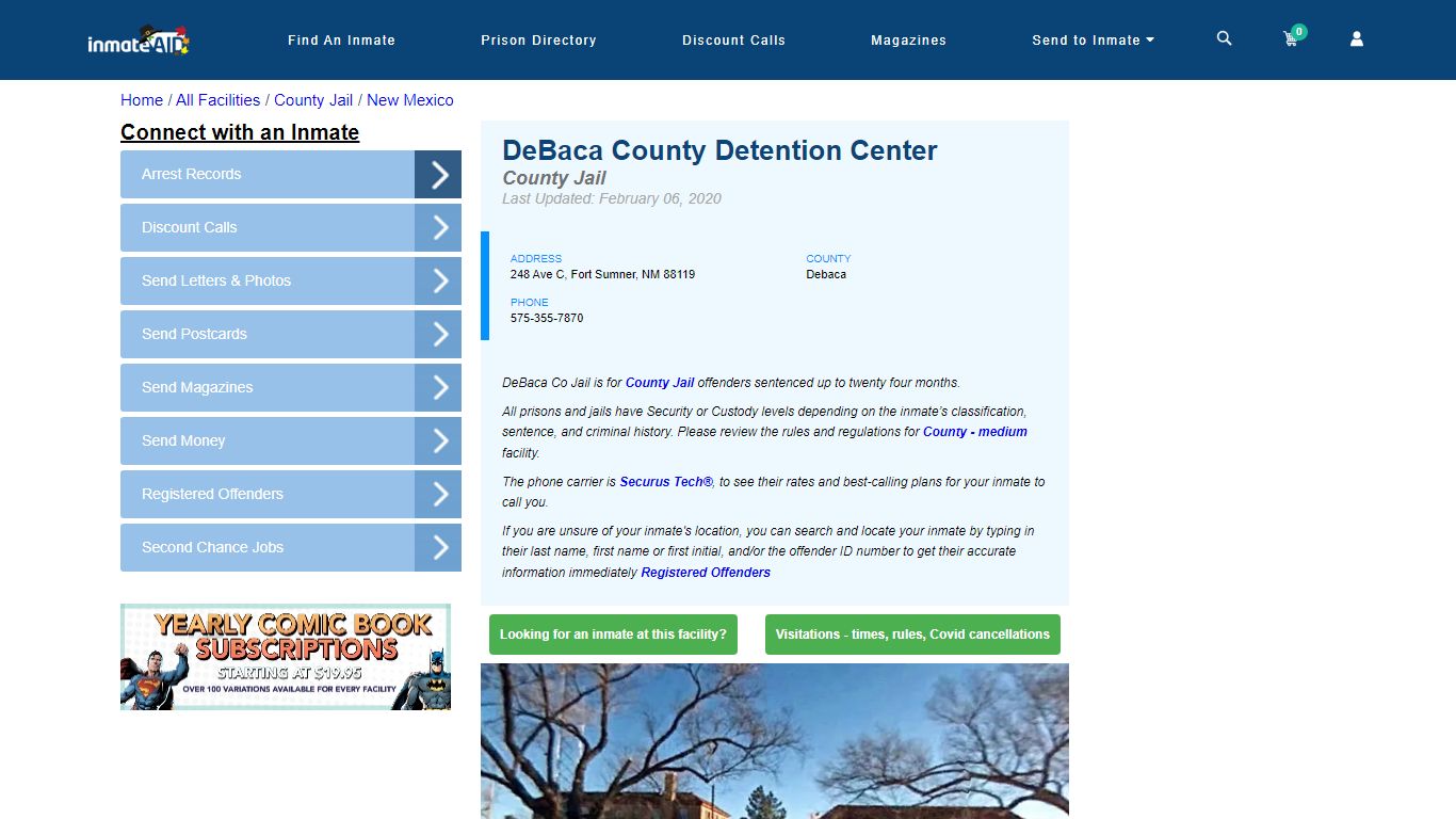 DeBaca County Detention Center - Inmate Locator - Fort Sumner, NM