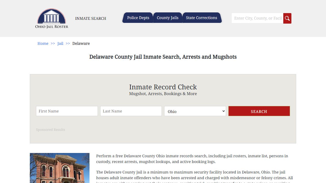 Delaware County Jail Inmate Search, Arrests and Mugshots