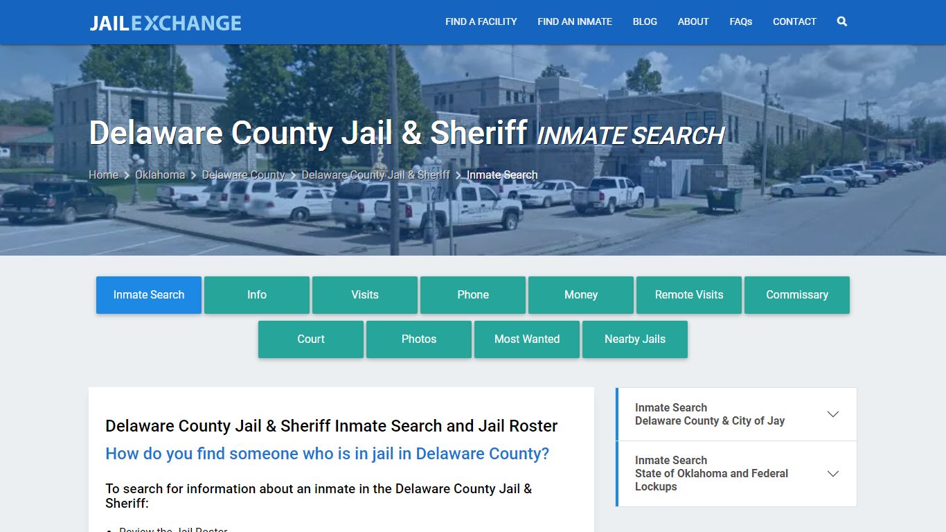 Delaware County Jail & Sheriff Inmate Search - Jail Exchange