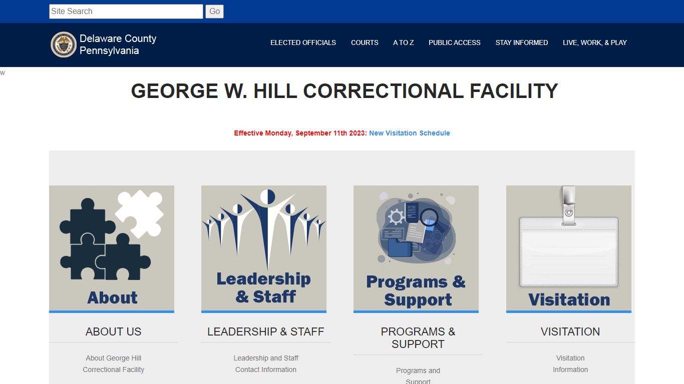 George W. Hill Correctional Facility - Delaware County, PA