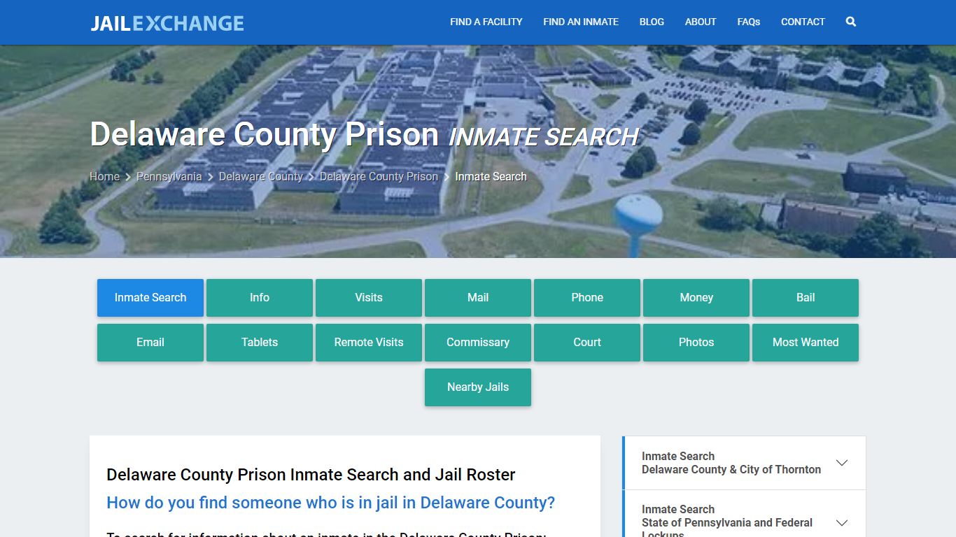 Delaware County Prison Inmate Search - Jail Exchange