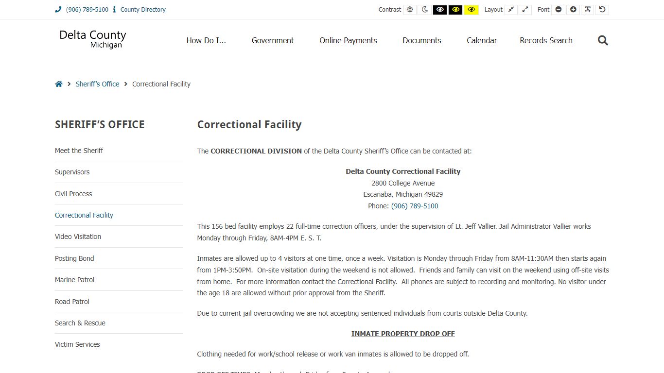 Correctional Facility – Delta County