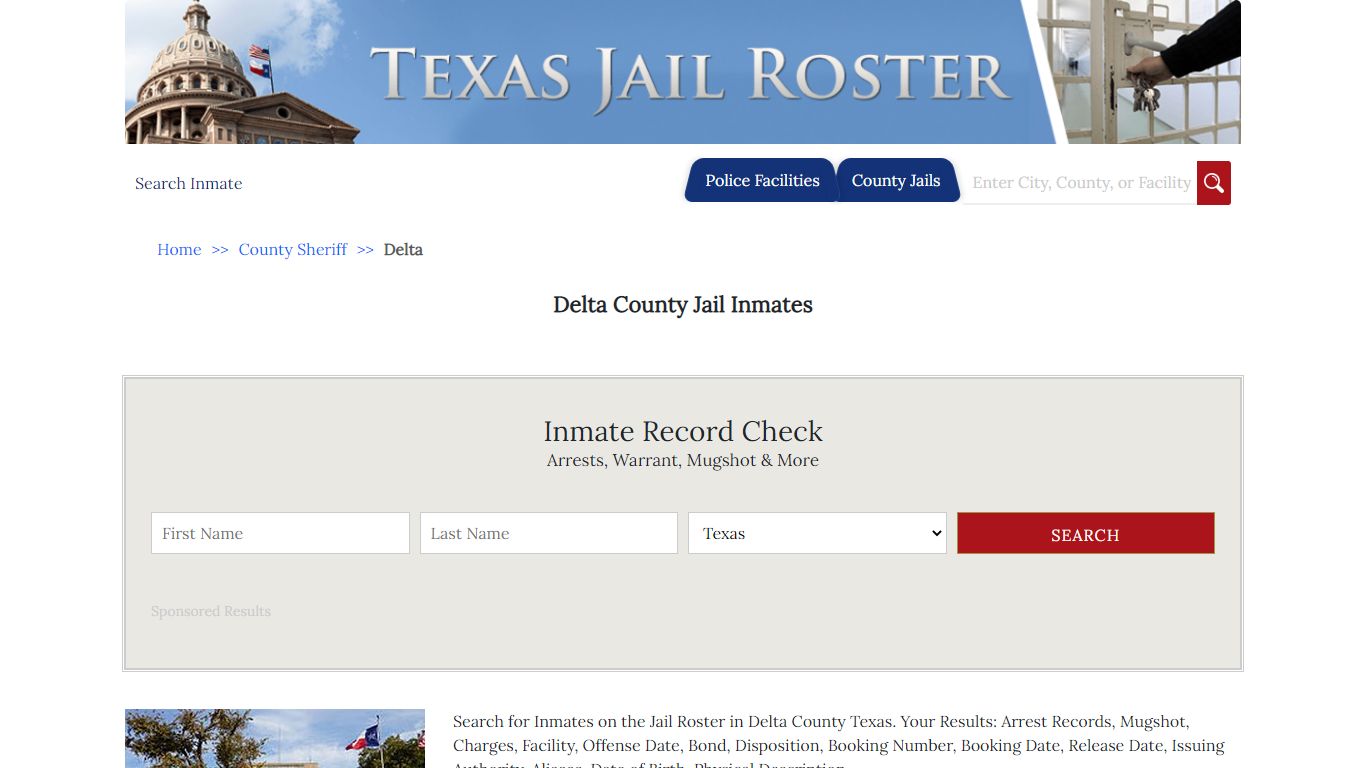 Delta County Jail Inmates | Jail Roster Search