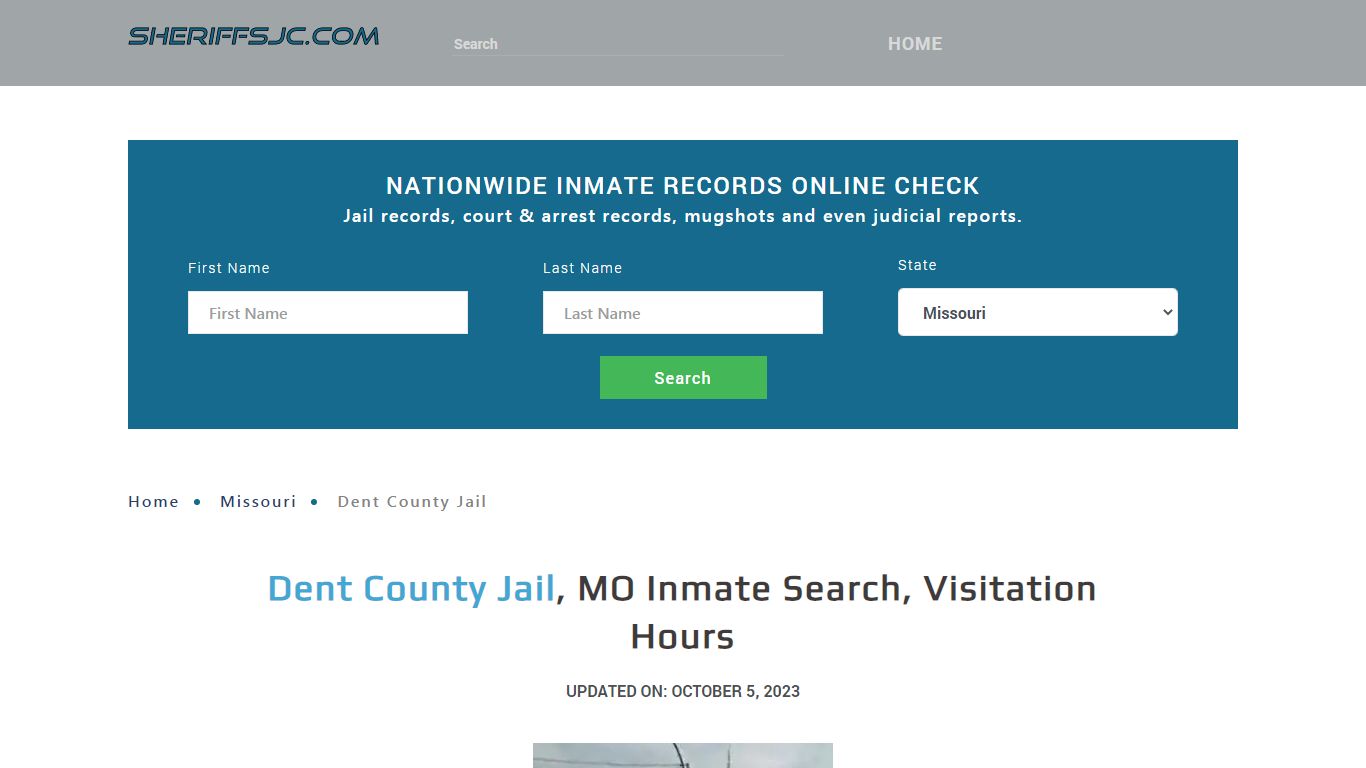 Dent County Jail, MO Inmate Search, Visitation Hours