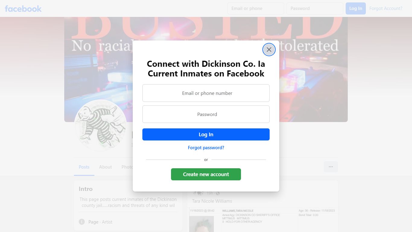 Dickinson Co. Ia Current Inmates - Facebook