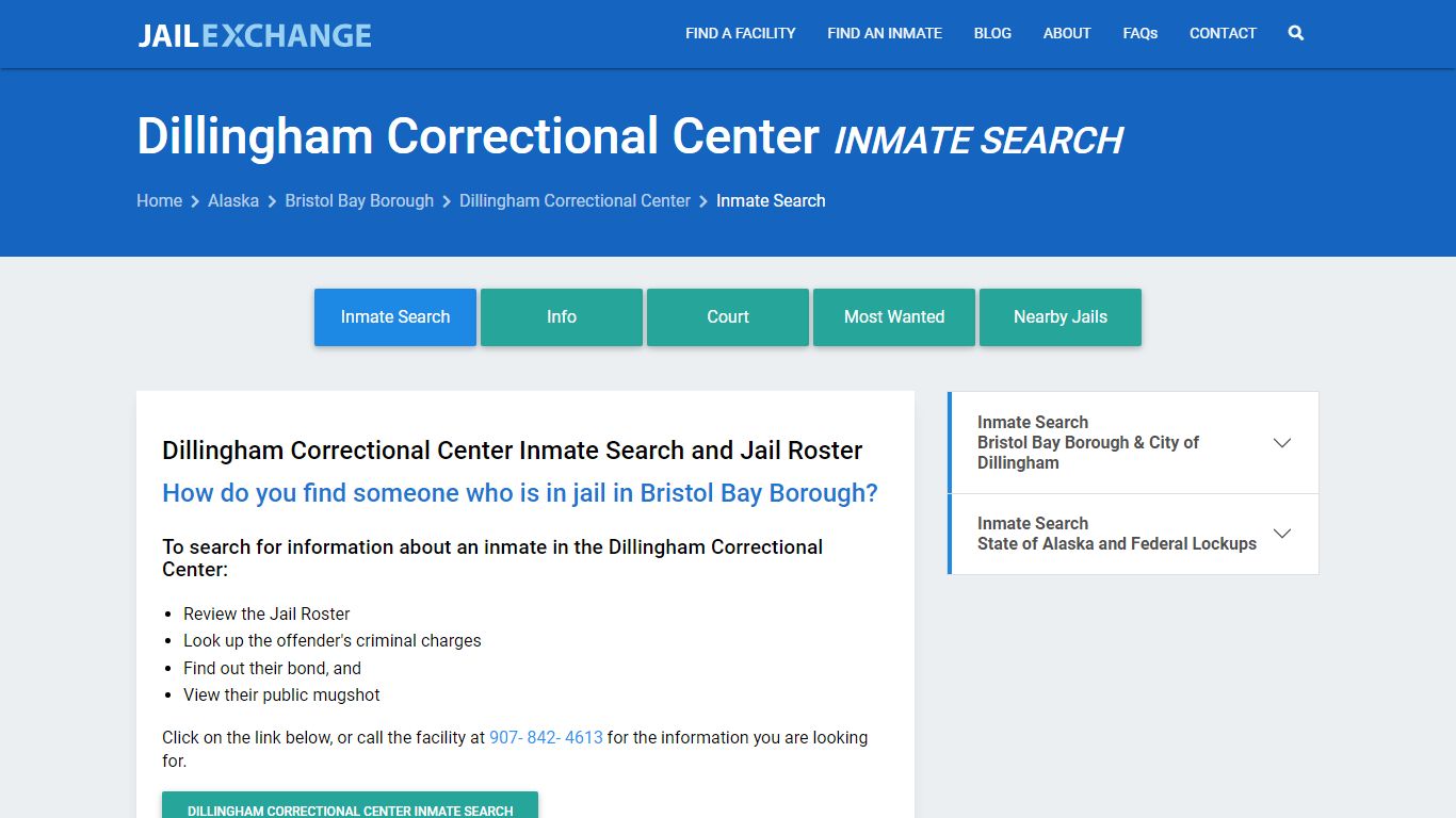 Dillingham Correctional Center Inmate Search - Jail Exchange
