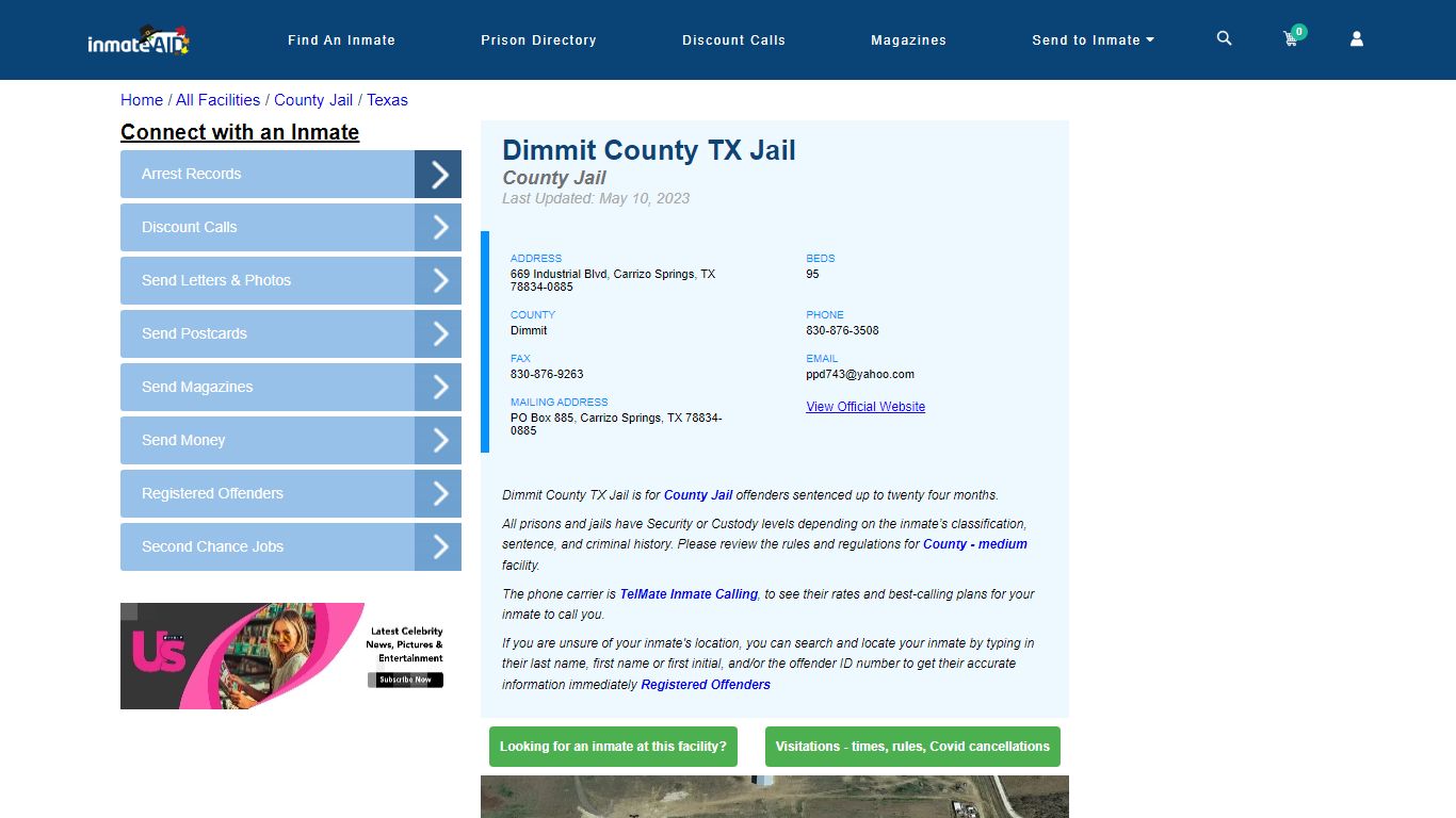 Dimmit County TX Jail - Inmate Locator - Carrizo Springs, TX