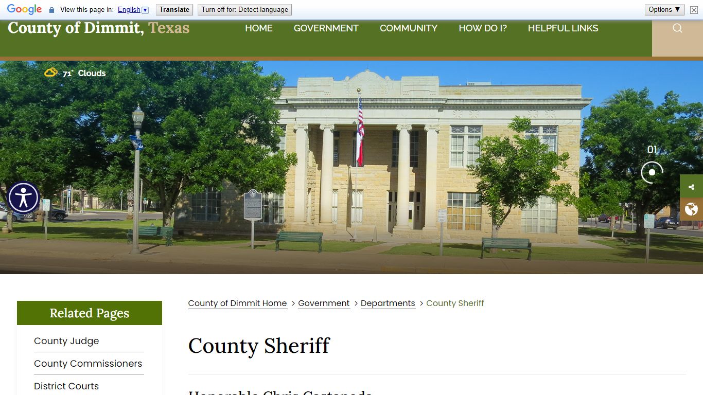 County Sheriff - Dimmit County, Texas