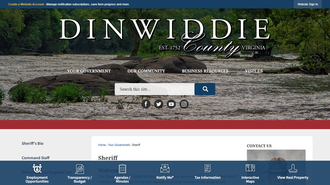Sheriff | Dinwiddie County, VA - Official Website