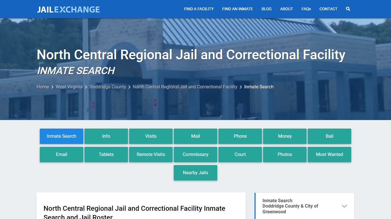 Inmate Search: Roster & Mugshots - North Central Regional Jail and ...