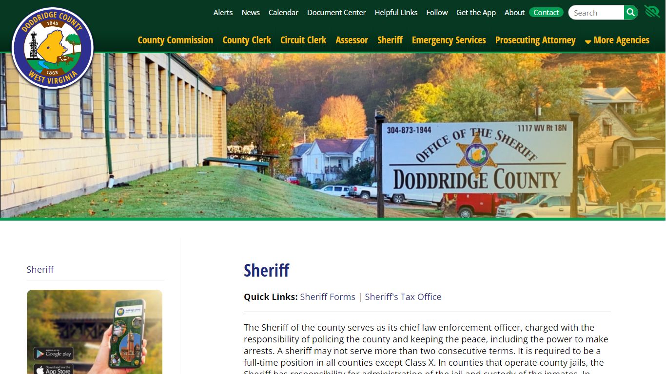 Sheriff | Doddridge County WV | Doddridge County West Virginia ...