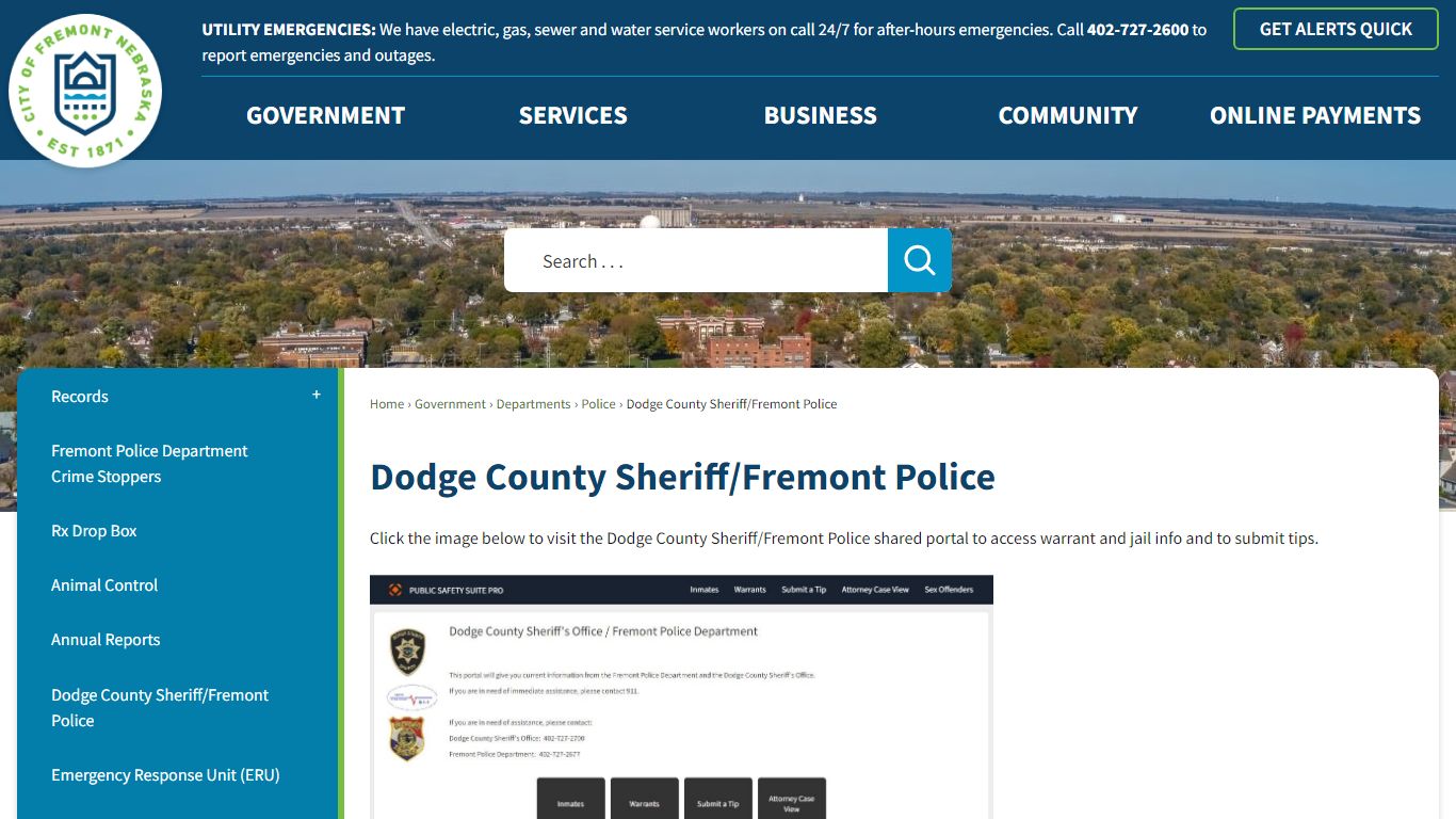 Dodge County Sheriff/Fremont Police | Fremont, NE - Official Website