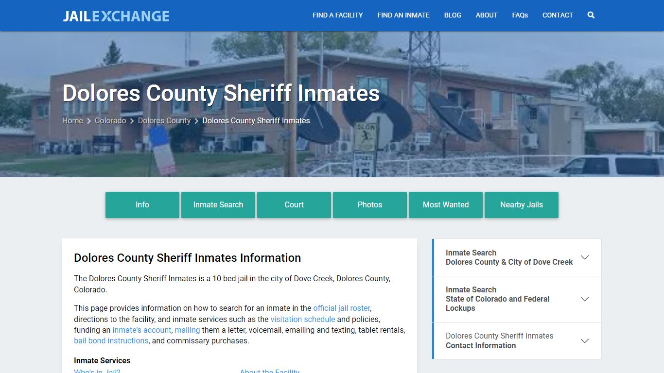 Dolores County Sheriff Inmates, CO Inmate Search, Information