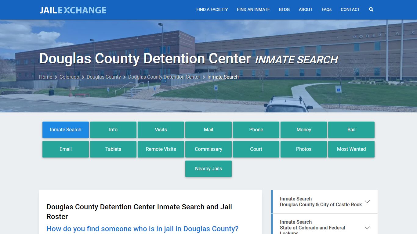 Douglas County Detention Center Inmate Search - Jail Exchange
