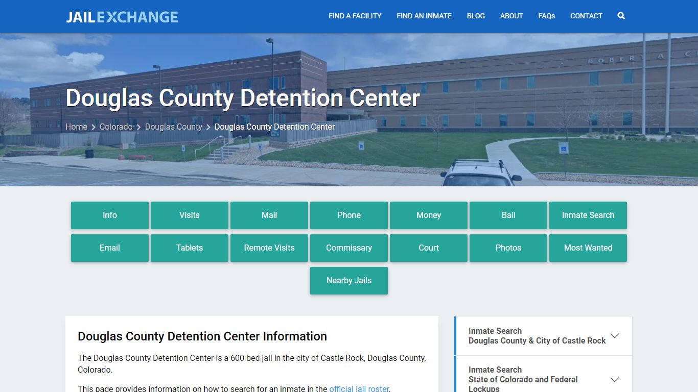 Douglas County Detention Center, CO Inmate Search, Information
