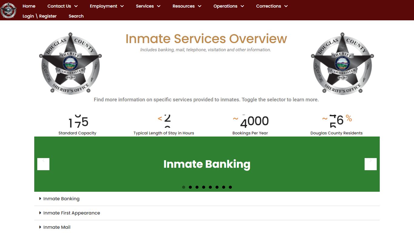 DGSO Inmate Services Overview – DGSO.org - Douglas County