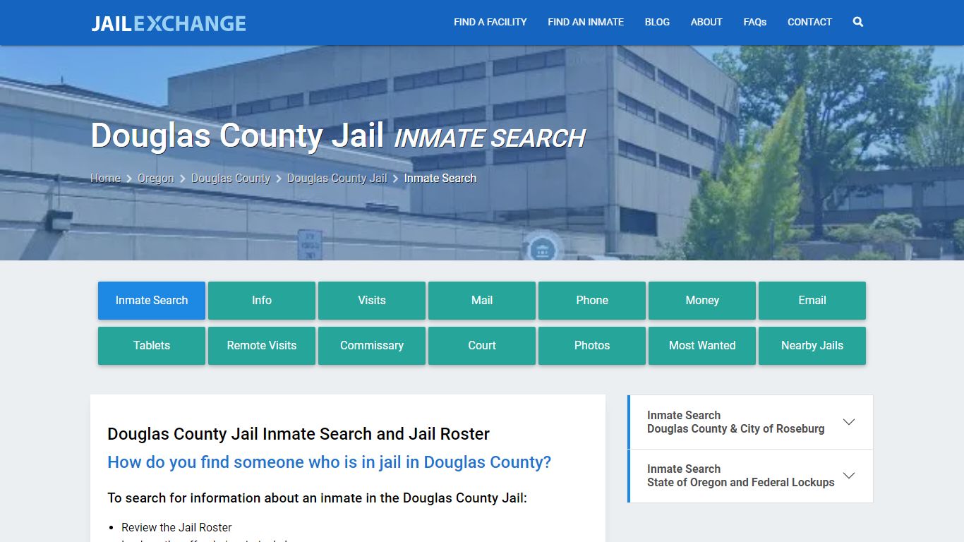 Douglas County Jail Inmate Search - Jail Exchange