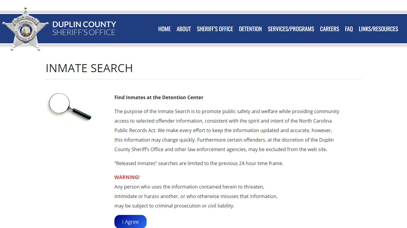 Inmate Search | Duplin County Sheriff's Department