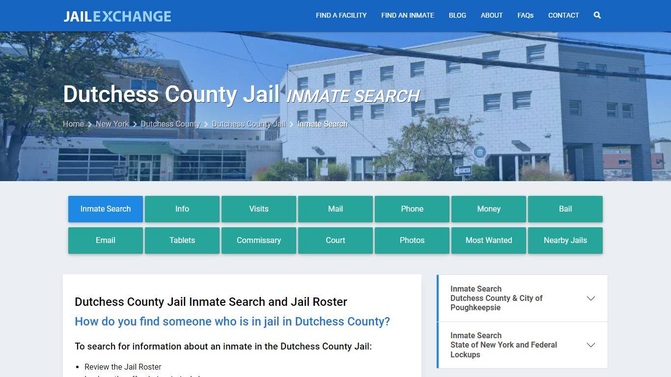 Inmate Search: Roster & Mugshots - Dutchess County Jail, NY