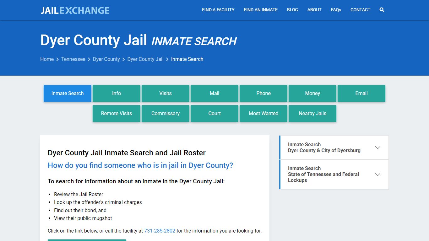 Inmate Search: Roster & Mugshots - Dyer County Jail, TN
