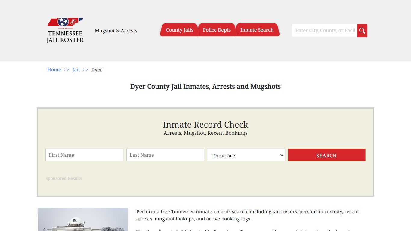 Dyer County Jail Inmates, Arrests and Mugshots - Jail Roster Search