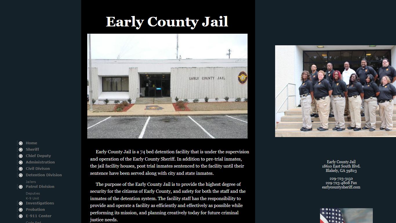Early County Sheriff's Office Detention