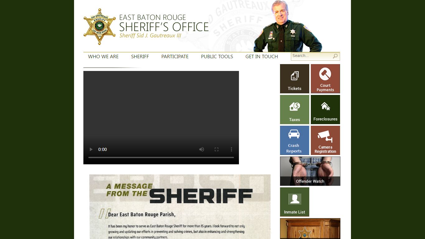 EBR Sheriff's Office > Home