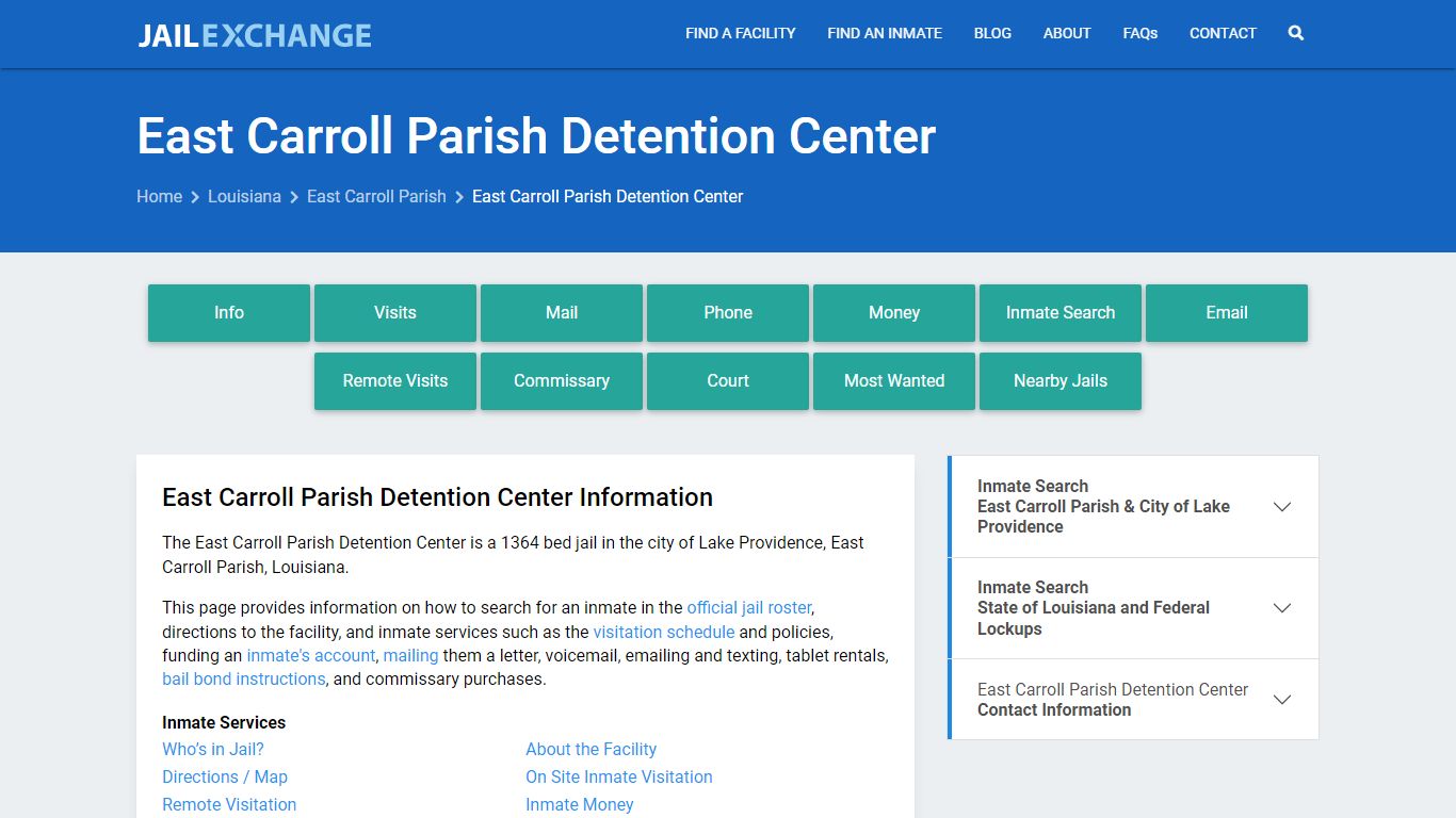 East Carroll Parish Detention Center - Jail Exchange