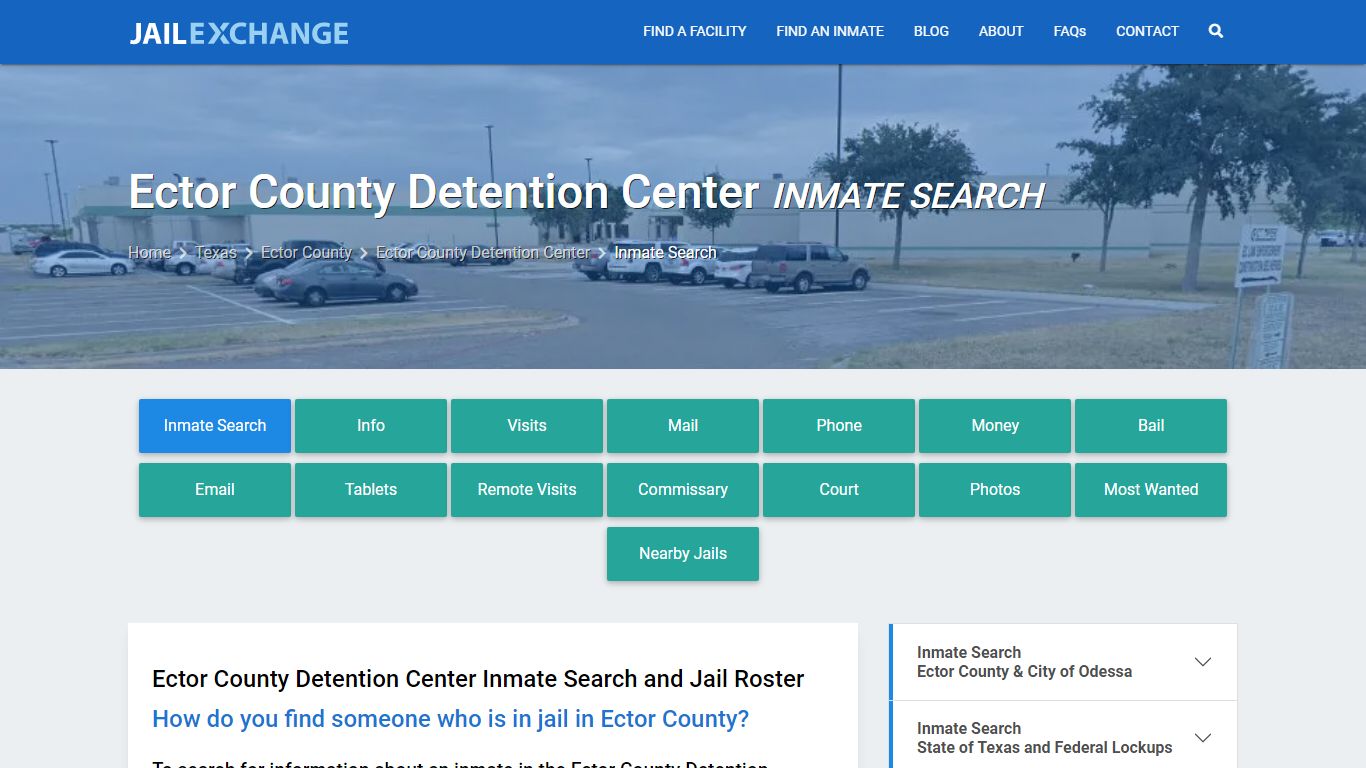 Ector County Detention Center Inmate Search - Jail Exchange