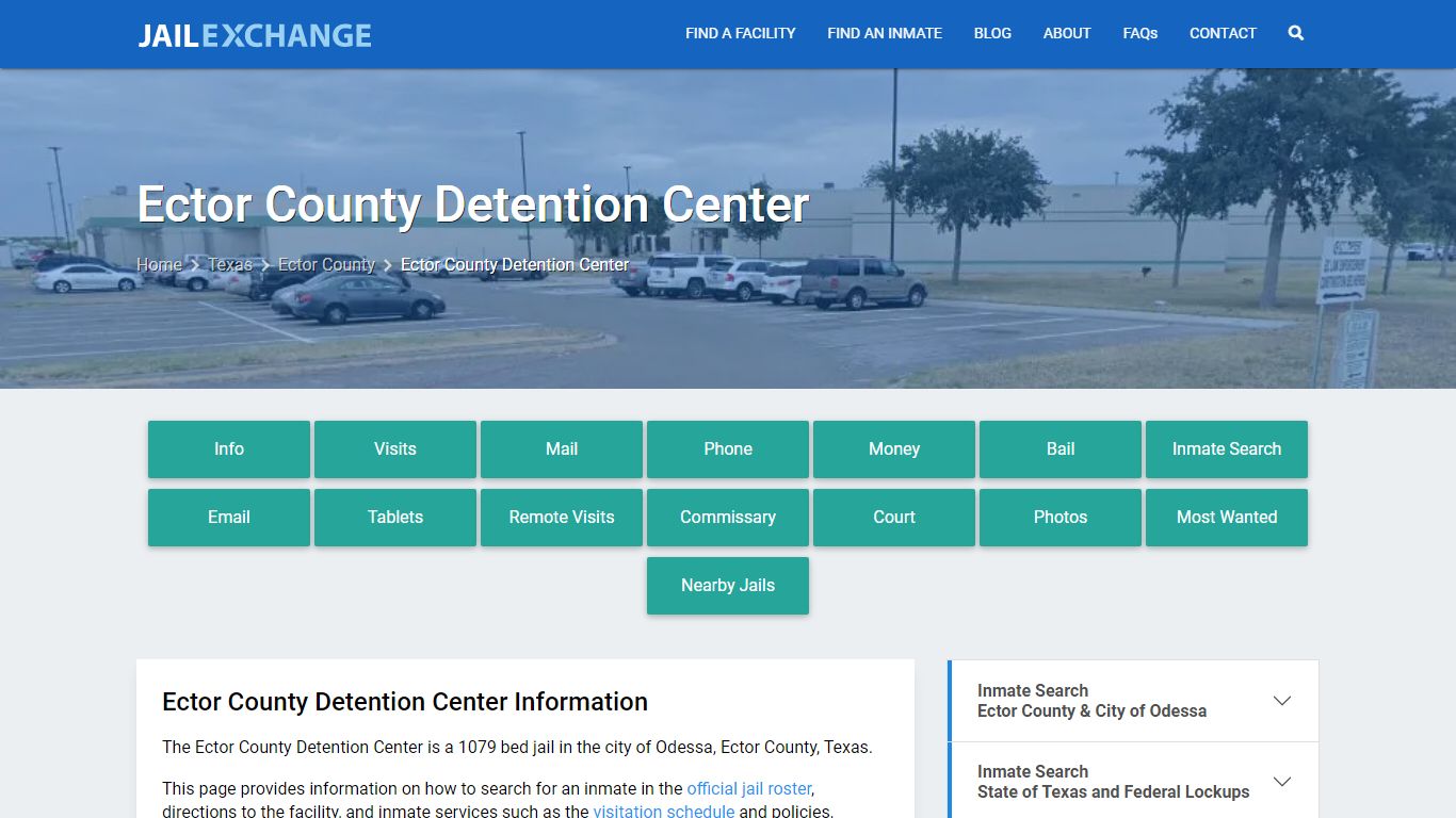 Ector County Detention Center, TX Inmate Search, Information