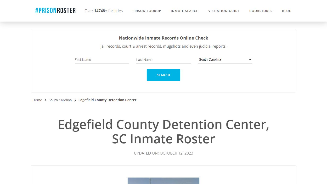 Edgefield County Detention Center, SC Inmate Roster - Prisonroster