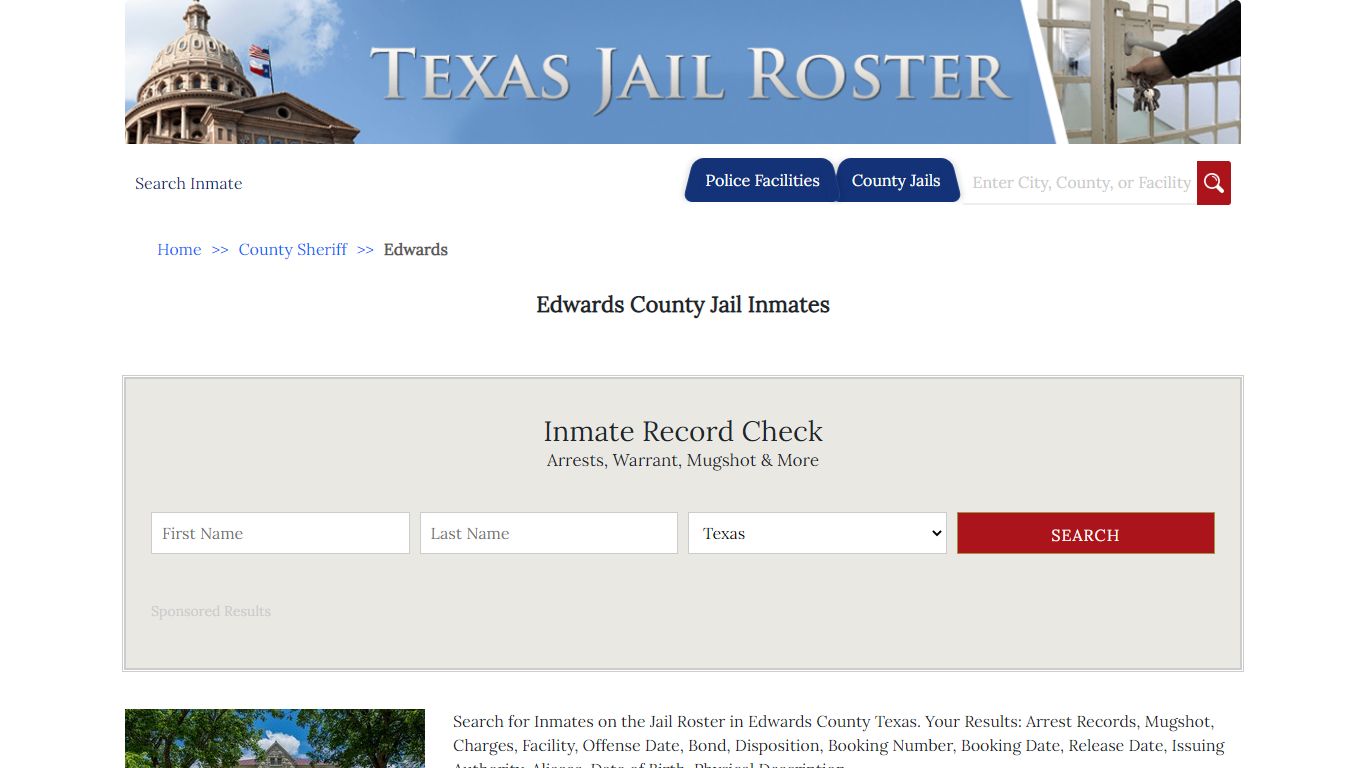Edwards County Jail Inmates | Jail Roster Search