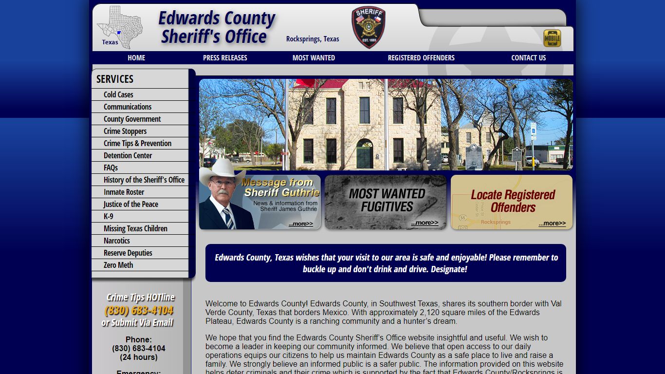 Edwards County TX Sheriff's Office