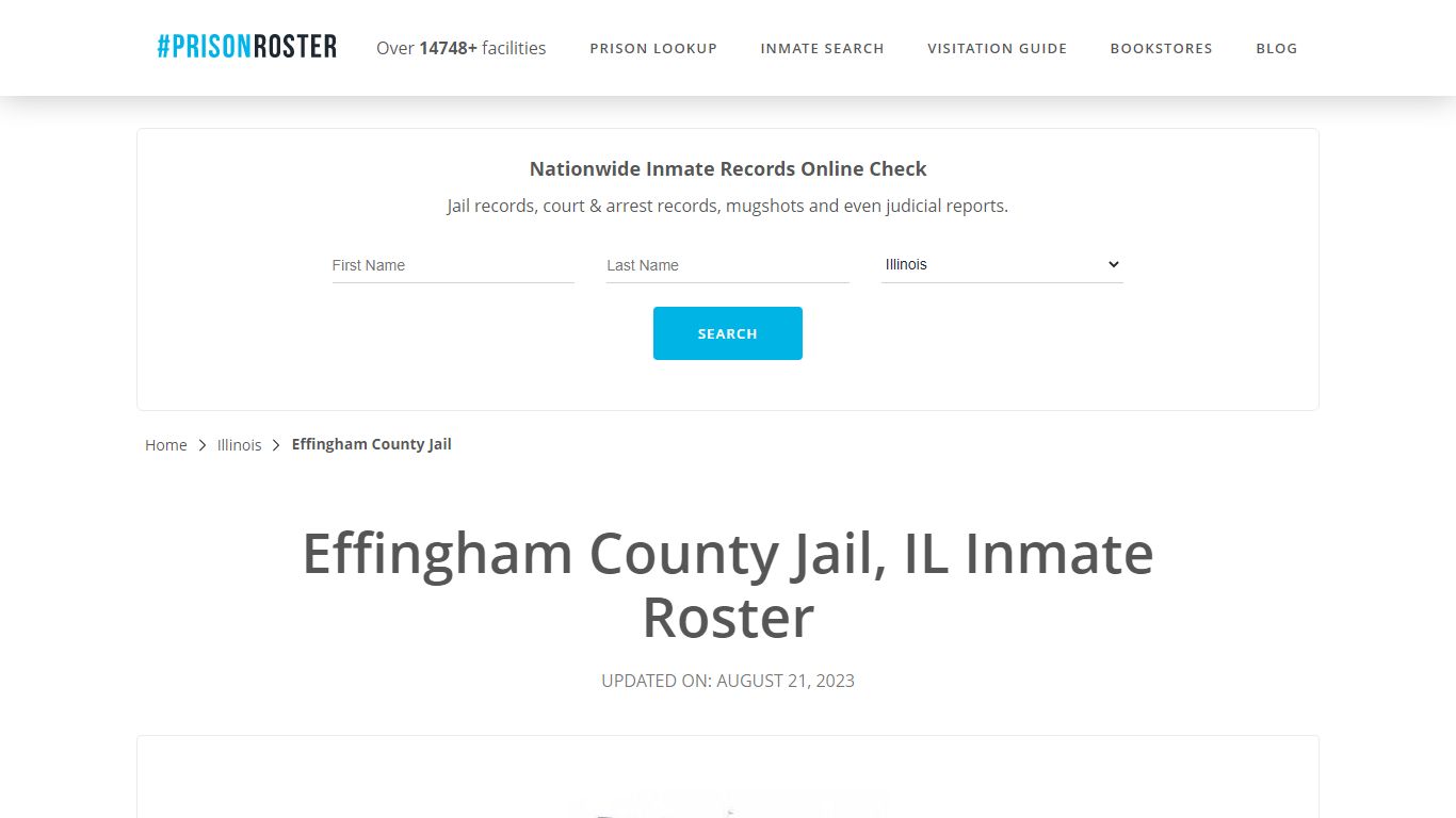 Effingham County Jail, IL Inmate Roster - Prisonroster