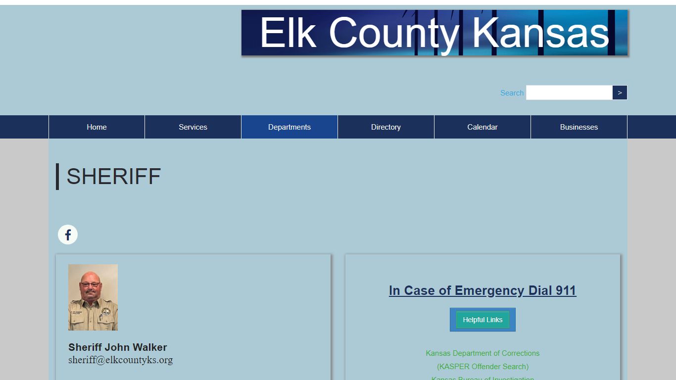 Elk County Kansas :: Sheriff