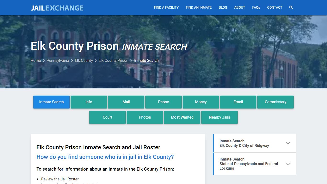 Inmate Search: Roster & Mugshots - Elk County Prison, PA - Jail Exchange