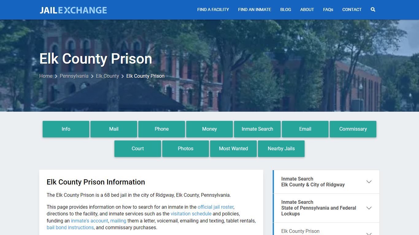 Elk County Prison, PA Inmate Search, Information - Jail Exchange