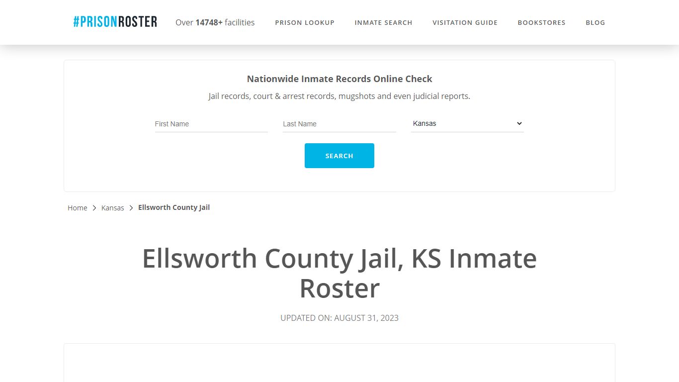 Ellsworth County Jail, KS Inmate Roster - Prisonroster