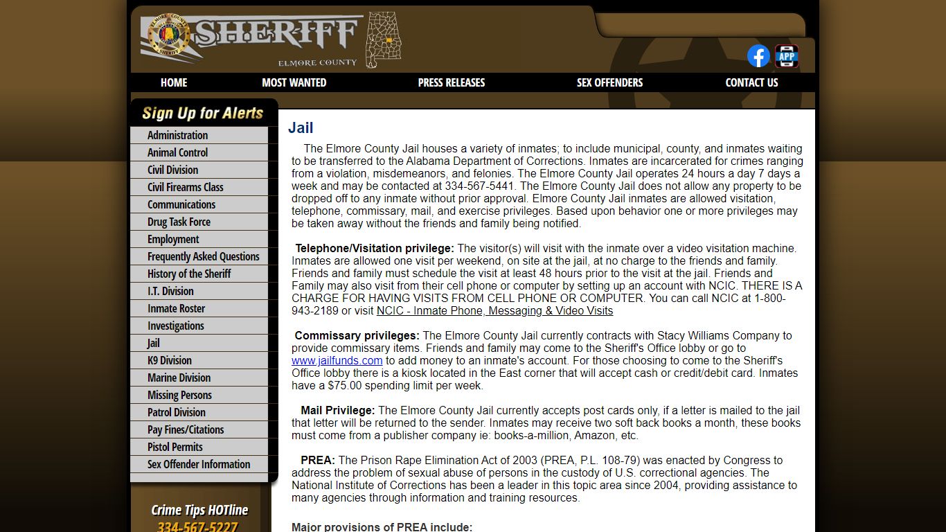 Jail - Elmore County AL Sheriff's Office
